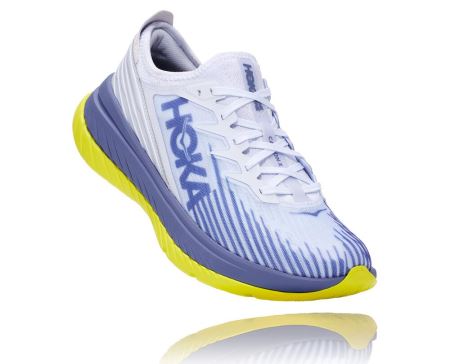 Hoka Carbon X-SPE Distance - Tenis Corrida Estrada Homem Branco / Azuis | PT-Vxjepms